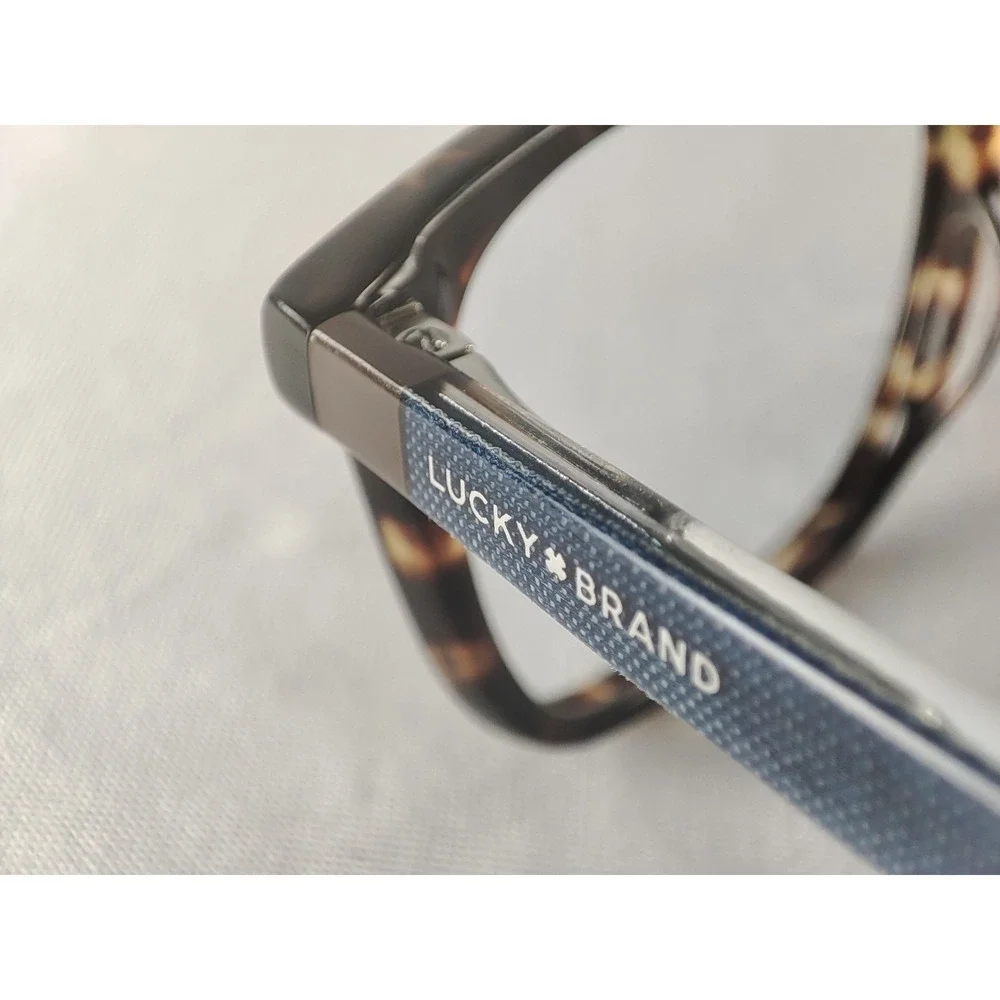Lucky Brand LBD824‎ Havana Tortoise Denim Blue Eyeglass Frames 49-16-130